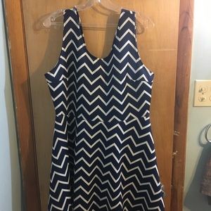 Zig-zag striped dress